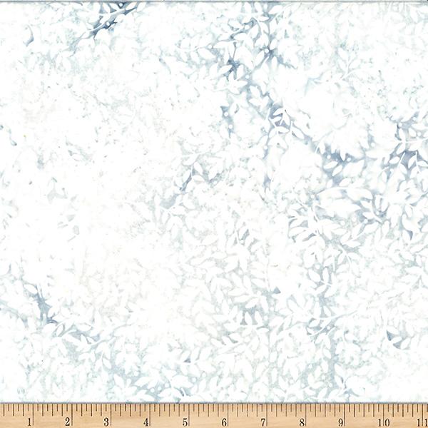 HFF Bali Batiks Packed Leaves - X2636-521 Mist - Cotton Batik Fabric