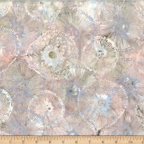 HFF Bali Jelly Fish Batiks Abstract Sea Texture - MR53-501 Sanddollar - Cotton Fabric