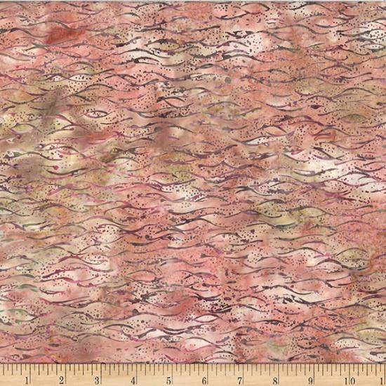 HFF Bali Jelly Fish Batiks Sand Texture - MR44-27 Peach - Cotton Fabric
