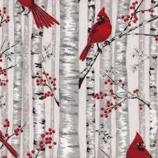 HFF Berries and Birch - X7794-483S Fog/Silver - Cotton Metallic Fabric