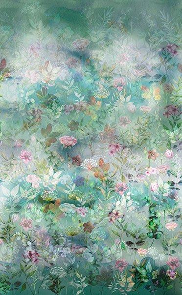 HFF Blush Garden - W5500-D7 Dusty Blue - Cotton Fabric
