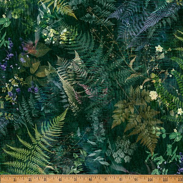 HFF Botanical House - W5401-31 Emerald - Cotton Fabric
