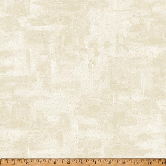 HFF Christmas Splendor - W7783-20G Natural/Gold - Cotton Fabric
