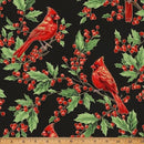 HFF Christmas Wish - Y7819-4G Black/Gold - Cotton Metallic Fabric