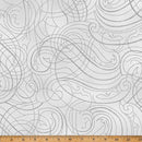 HFF Christmas Wish - Y7824-674S Light Grey/Silver - Cotton Metallic Fabric