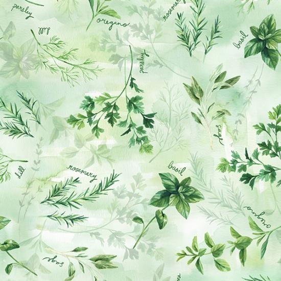 HFF Dash of Love- V5266-331 Herb - Cotton Fabric