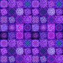 HFF Dream Big Tiles - V5254-91 Amethyst - Cotton Fabric