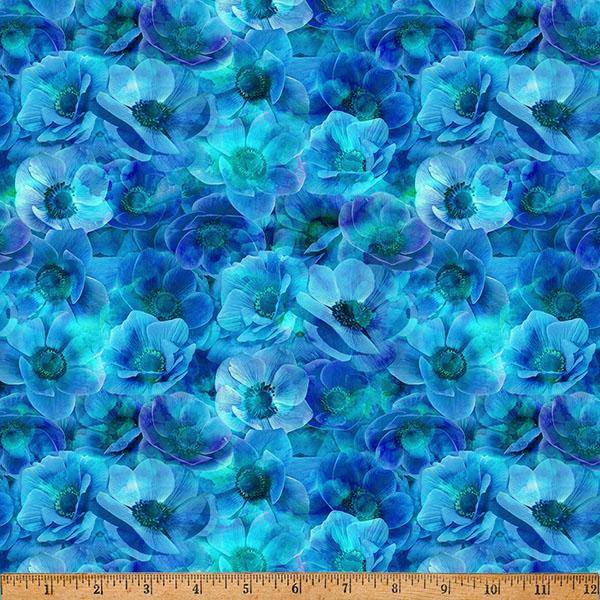 HFF Flourish - X5629-17 Cobalt - Cotton Fabric