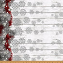 HFF Frosted Holidays - X5565-3 White - Cotton Metallic Fabric