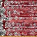 HFF Frosted Holidays - X5565-5 Red - Cotton Metallic Fabric