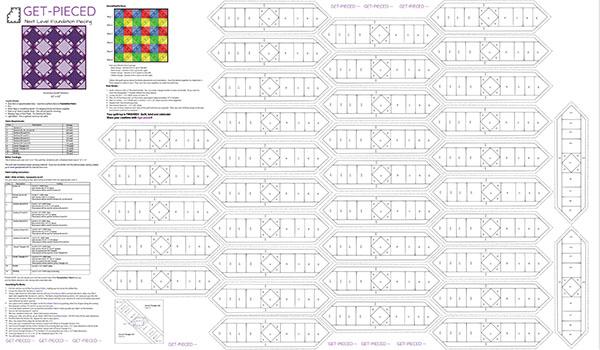 HFF Get Pieced: Xiomara - GPXP-3 White - Cotton Batik Fabric