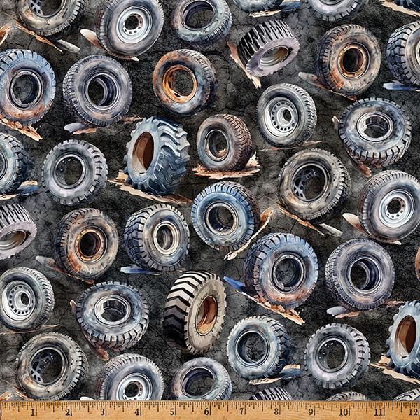 HFF Hammer Down - X5640-4 Black - Cotton Fabric