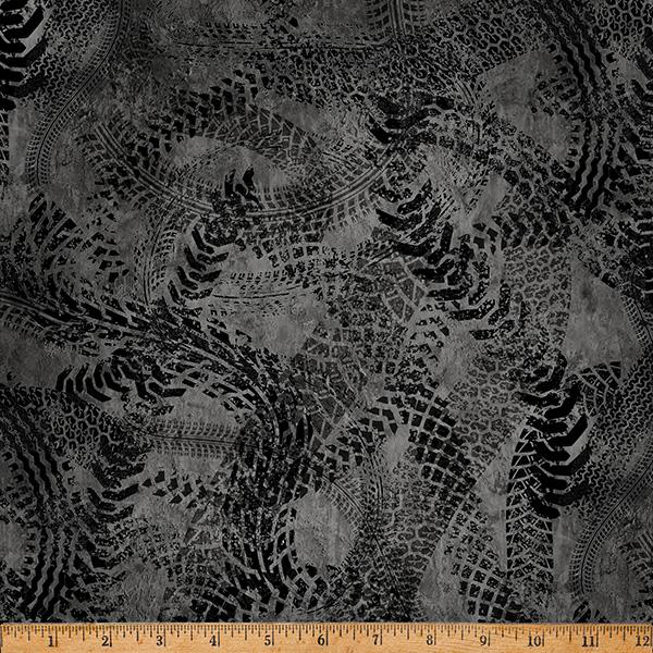 HFF Hammer Down - X5642-4 Black - Cotton Fabric