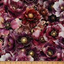 HFF Midnight Flora - 5696-38 Burgundy - Cotton Fabric