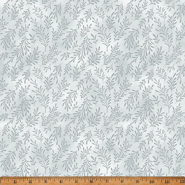 HFF Midnight Perch - X7799-48S Grey/Silver - Cotton Metallic Fabric