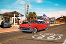 HFF On The Road Again 57 Chevy, Road Panel - W5413-339 Summer - Cotton Fabric