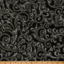 HFF Ornament Grove - Y7806-4G Light Grey/Gold - Cotton Metallic Fabric