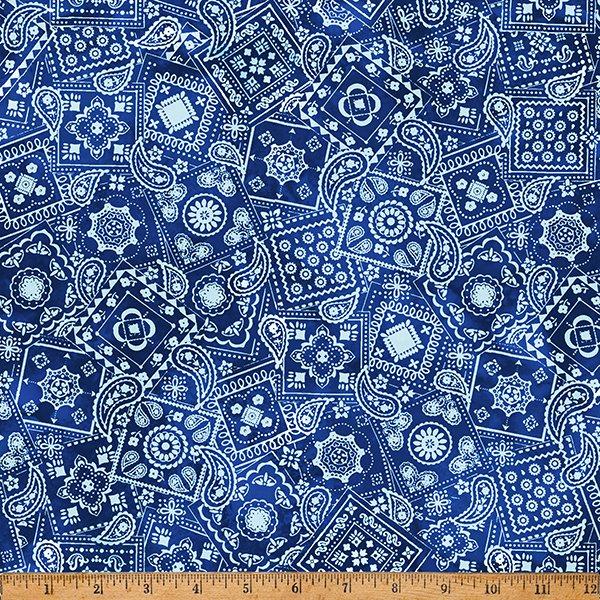 HFF Rodeo Dreams - W5530-7 Blue - Cotton Fabric