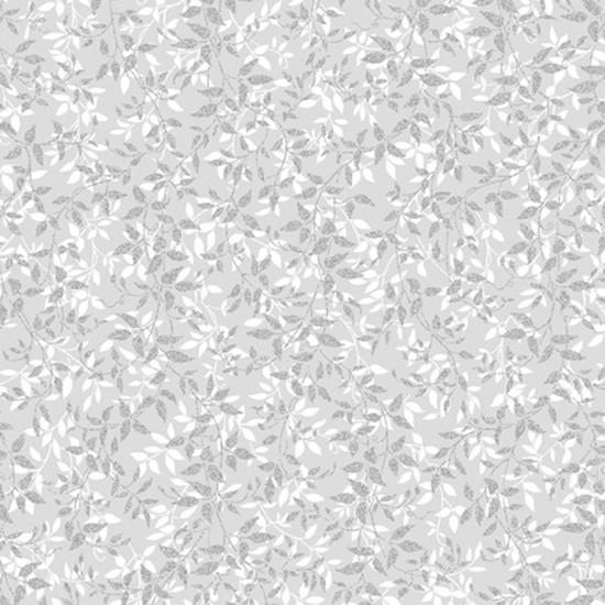 HFF Sparkle and Fade - U5000-674S Light Gray/Silver - Cotton Metallic Fabric