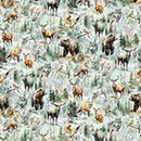 HFF Stag And Stone - Y5798-521 Mist - Cotton Metallic Fabric