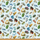 HFF Things That Go From A - Z - 5744-708 Baby Blue - Cotton Fabric