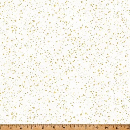 HFF Winter's Eve - W5362-20G Natural/Gold - Cotton Fabric