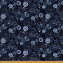 HFF Wish Upon A Night - Y5877-19 Navy - Cotton Metallic Fabric