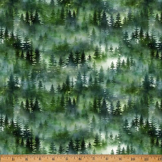 HFF Woodsy and Whimsy - V5285-44 Forest - Cotton Fabric