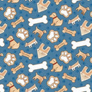 HG A Place to Call Home - 1420-74 Blue/Multi - Cotton Fabric