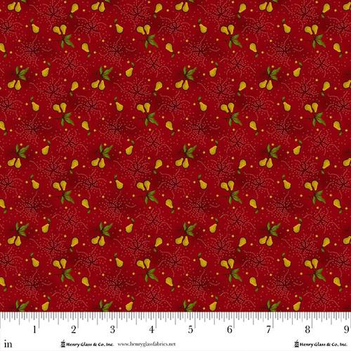 HG Baubles & Balsam - 983-88 Cranberry - Cotton Fabric