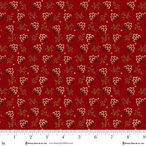 HG Baubles & Balsam - 984-88 Cranberry - Cotton Fabric