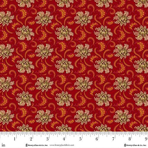 HG Baubles & Balsam - 986-88 Cranberry - Cotton Fabric