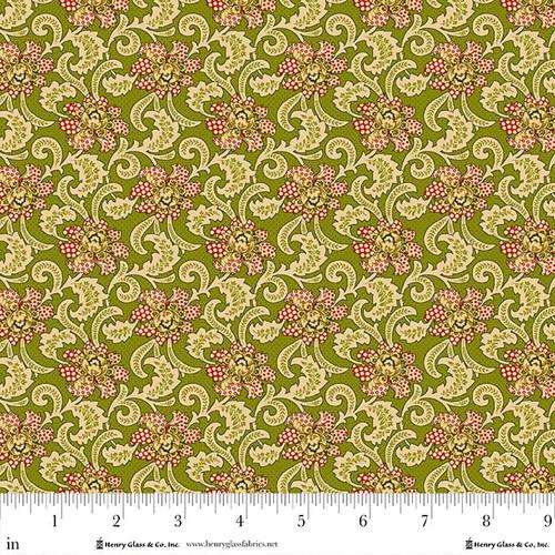HG Baubles & Balsam - 990-66 Evergreen - Cotton Fabric