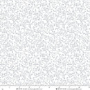 HG Best Of Quilter's Flour Trumpet Vines - 2638-01W White On White - Cotton Fabric
