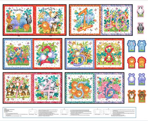 HG Born to be Wild Panel - 1845P-186 Multi - Cotton Fabric