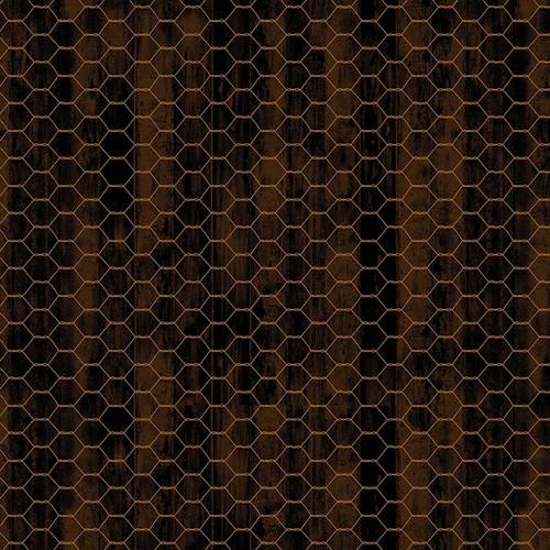 HG Chicken Shack - 3308-38 Brown - Cotton Fabric