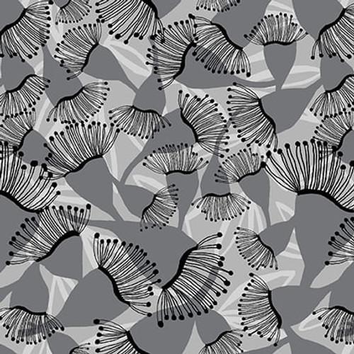 HG Crimson Garden - 1201-90 Gray - Cotton Fabric