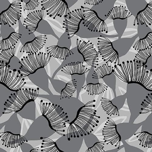 HG Crimson Garden - 1201-90 Gray - Cotton Fabric