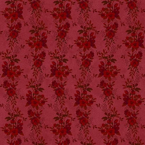 HG Flossie's Flowers - 3370-88 Red - Cotton Fabric