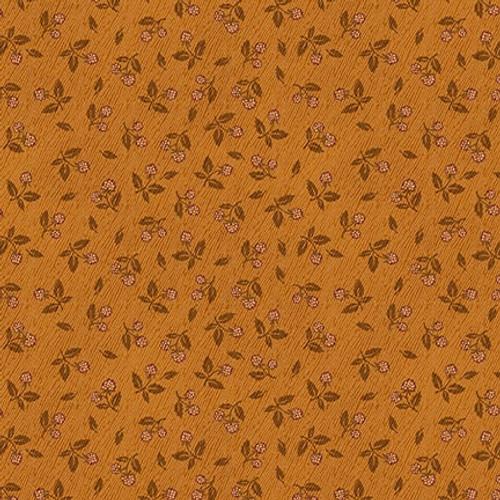 HG Flossie's Flowers - 3372-35 Rust - Cotton Fabric