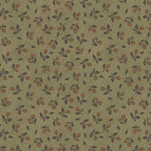 HG Flossie's Flowers - 3372-66 Green - Cotton Fabric