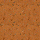 HG Flossie's Flowers - 3376-35 Rust - Cotton Fabric