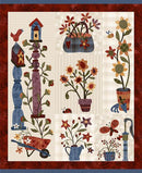 HG Flossie's Flowers Panel - 3378P-44 Cream - Cotton Fabric