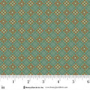 HG Flower Pot Prints - 1107-11 Turquoise - Cotton Fabric
