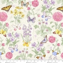 HG Fluttering Florals - 2167-24 Cream/Multi - Cotton Fabric