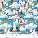 HG Milky Way - Glow - 2116G-11 Blue - Cotton Fabric