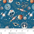 HG Milky Way - Glow - 2119G-76 Teal - Cotton Fabric