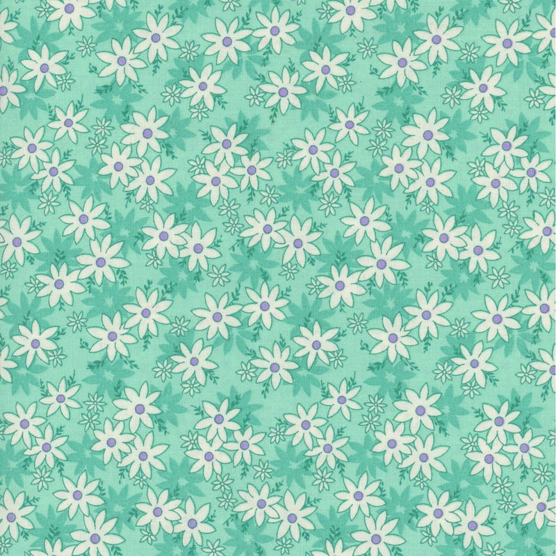 HG Nana Mae 8 - 1493-60 Aqua - Cotton Fabric