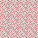 HG Nana Mae 8 - 1495-81 Red/Aqua - Cotton Fabric