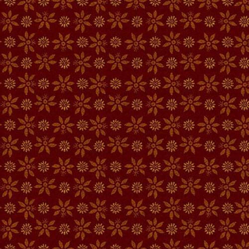 HG Oak And Maple - 3286-88 Red - Cotton Fabric